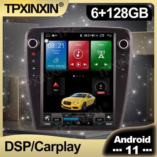 128G Android 11 Tesla IPS Screen Car Radio For Jaguar XJ 2010 2011 - 2018 Auto Multimedia DVD Player Navigation Stereo GPS 2 din