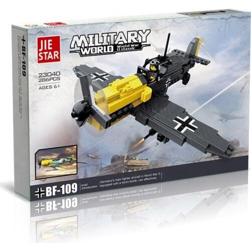 BF-109 battle plane intelligence diy building blocks toy for OEM/ODM