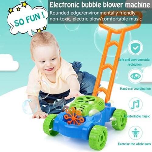 Children Push Outdoor Bubble Car With Music Automatically Blow Bubble Car Bubble Machine Childrens Entertainment Toys