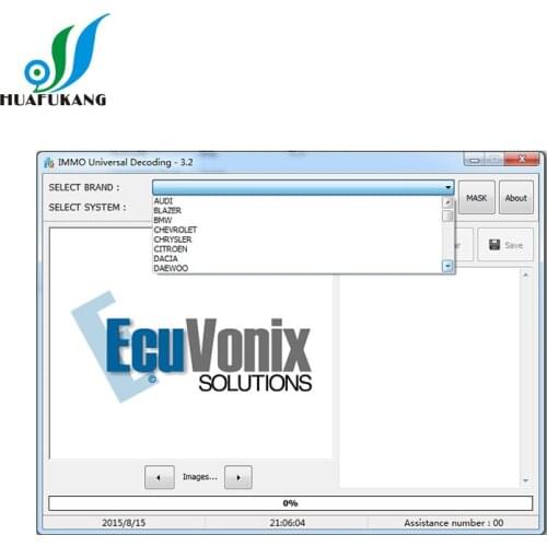 EcuVonix 3.2 IMMO universal decoding 3.2 remove IMMO code of ECU
