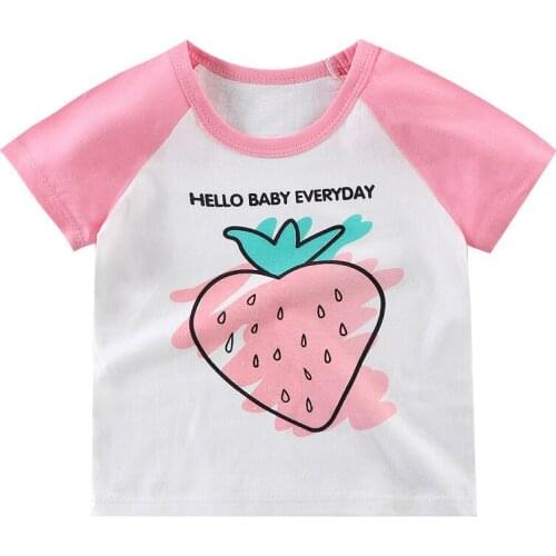 ZWY985 Baby Boys Clothing T-shirts Cartoon Pattern Children Summer Boys Girl Clothes Kids Good Quality Cotton T-shirt