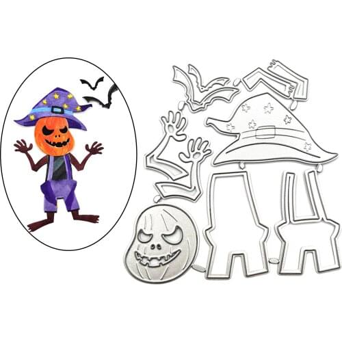 Halloween Scary Pumpkin Ghost Cutting Dies Mould for Scrapbook Decor