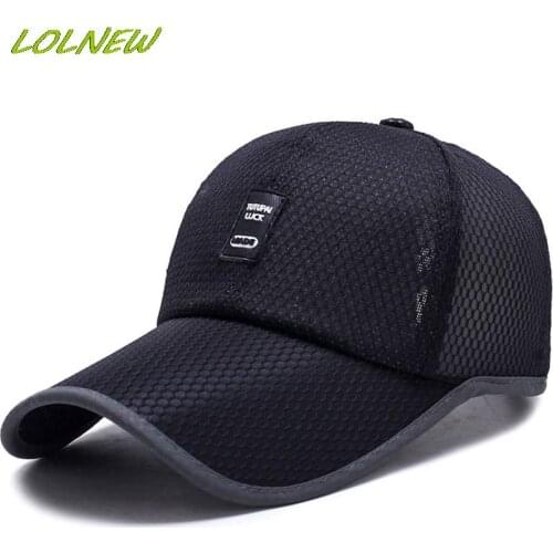 Summer Sports Hat Mens Sun Visor Outdoor Quick-drying Sun Baseball Net Cap Breathable Cap