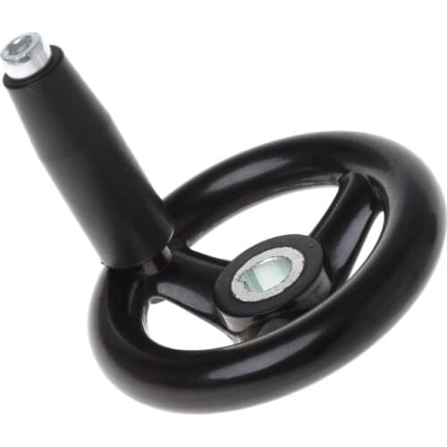 3.9" Diameter Hand Wheel w/ Revolving Handle For Milling Machine