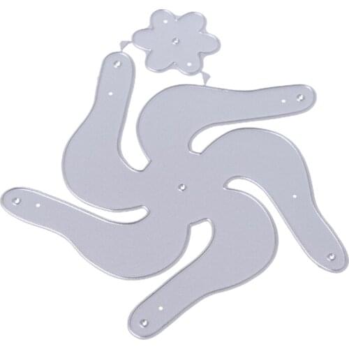 Windmill metal cutting mold, scrapbook photo album card making DIY, embossing template tool, embossing decoration craft