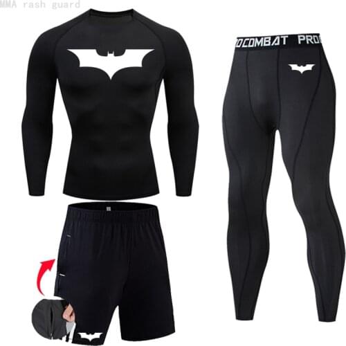 Men Sport Thermal Underwear Sports Compression Underwear Gym Training Tights Quick-Drying Wicking Clothing S-4XL Jogging suit