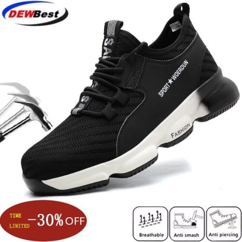 New product mens work safety shoes fashion outdoor steel toe cap anti-smashing anti-piercing construction sports shoes boots