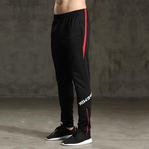New Workout Sports Football pants Mens Professional Soccer Training Trouser Kids Running Jogging Pants Gym Fitness Pants Zipper
