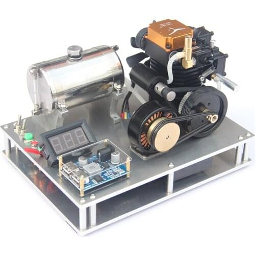 TOYAN Single Cylinder 4-stroke Assembled Methanol Engine Generator Model Voltage Digital Display and 12V / 5V Dual USB Voltage