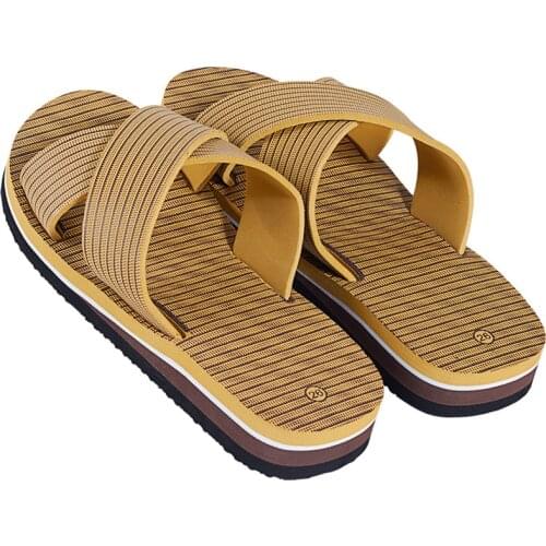 Whoholl Brand Men Flip Flops Summer Beach Sandals Slippers For Men Flats High Top Non-slip Shoes Men Plus Size Sandals Pantufa