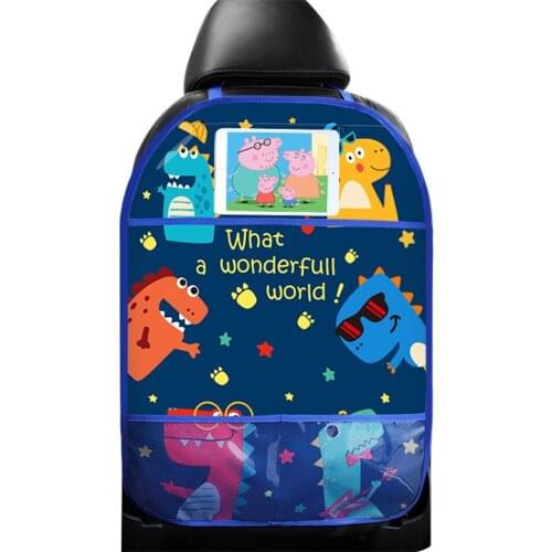 Cute Car Anti Child Kick Pad Auto Care Seat Back Protector Case Cover Cartoon For Baby Kick Mat Mud Clean Plastic Anti-kick Pad