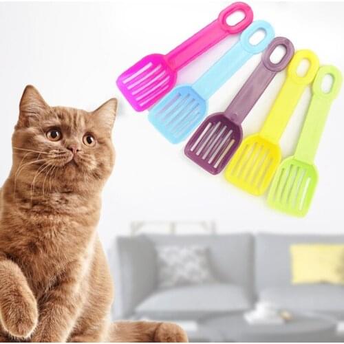 Pet Plastic Hamster Cat Toilet Cute Small Size Cleaning Tool Mini Cat Litter Shovel Cat Sand Scoop Poop Shovel Tray