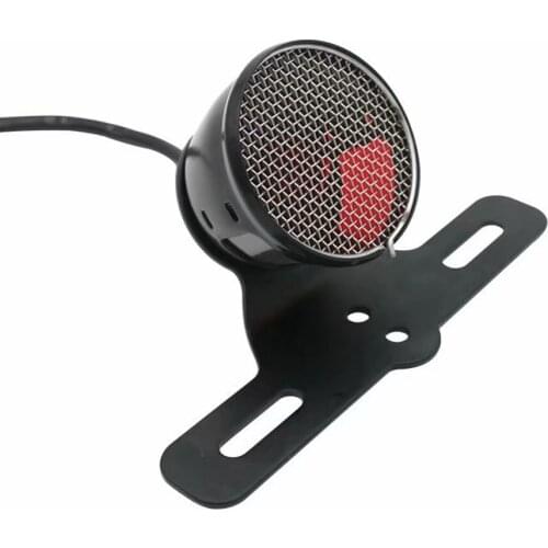 Universal Motorcycle Taillight Moto Stop License Plate Holder Mount Red Rear Brake Light For Yamaha Suzuki KTM Honda Bobber