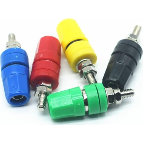 1pcs 4mm pure copper terminal M4X36 banana Jack Socket 20A binding post Banana plug connector