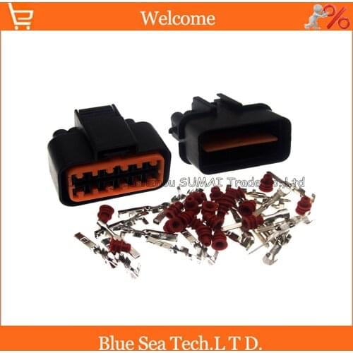 12 Pin male&female PB625-12027/PK501-12020 Auto Head lamp/headlights connector,KUM car waterproof plug for HYUNDAI,KIA etc