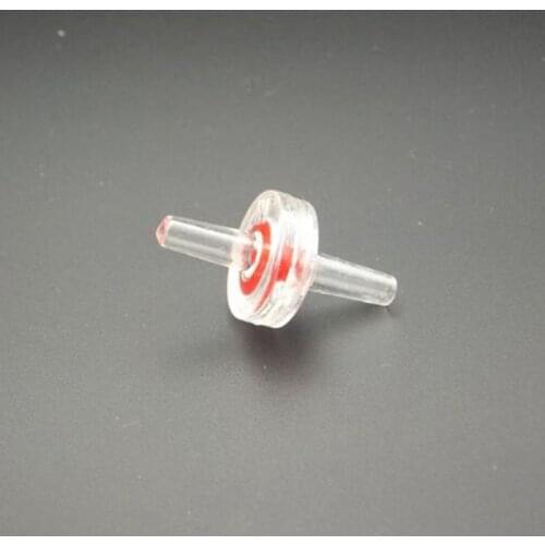 5mm OD Plastic Hose Barb Clear One Way Non-return Check Valve Pipe Fitting Tube Connector for Water Gas Liquid