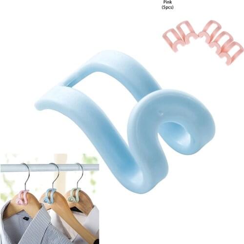 5 PCS anti-slip creative mini clothes-horse household simple hook closet receive a bag receive home life and accessories