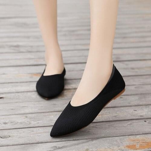 Women Shoes Lady Flats Lady Breathe Inside Soft Color Slip On Flat Shoes Ballet Flats Comfortable Ladies Shoe Mesh Zapatos Mujer
