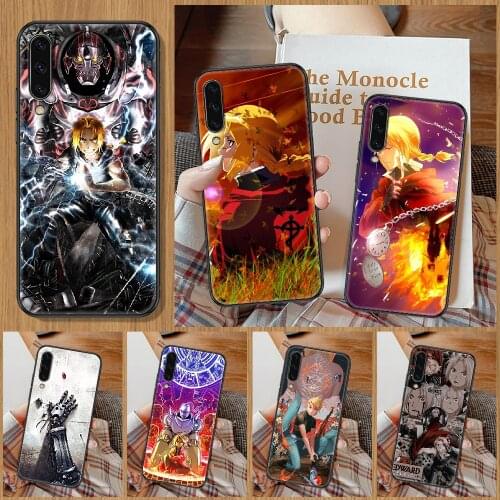 Anime Fullmetal Alchemist Phone Case For Samsung Galaxy A 10 12 20E 21S 30 32 40 50 51 52 70 71 72 5 6 7 2016 2018 black trend