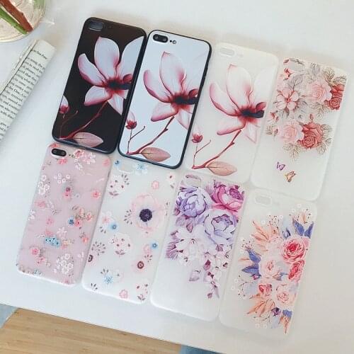 3D Relief Phone Case for iPhone X XS MAX XR Shiny Laser Soft Cases for iPhone 6S 6 7 8 Plus 7Plus 8Plus Cover Capa Transparent