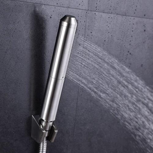 304 Stainless Steel Drawing Wallmounted Take A Shower Hand Spray Supercharged Silent Shower Multifunction Two In One Shower Head