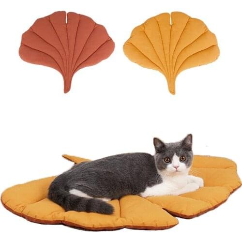 Cat Bed Leaf-shaped Cat Sleeping Cushion Super Soft Pet Dog Bed General Pet Mattress for Small and Medium-sized Cats and Dogs