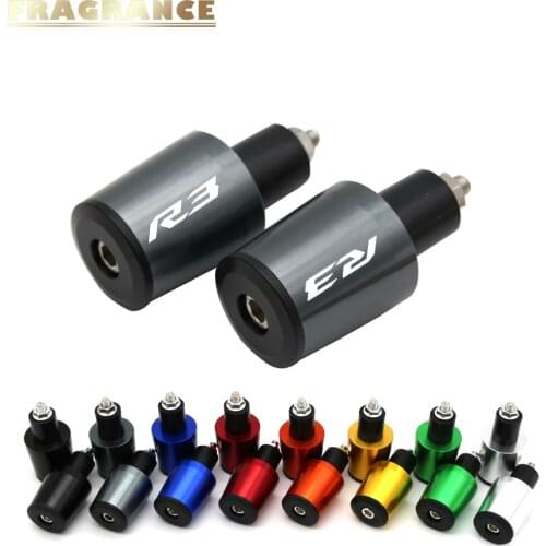 Motorcycle Accessories 7/8'' 22MM Handlebar Grips Handle Bar Cap End Plugs For Yamaha YZF-R25/R3 MT03 2011-2015 12 13 14 15 16 8