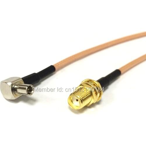 New Wireless Modem Extension Cable SMA Female Jack To TS9 Right Angle RG316 Pigtail 15CM/30CM/50CM wholesale