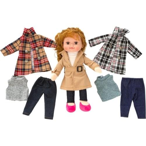Dolls Clothes Dress Outfits Set of 3 Fit 43cm Toys New Born Dolls