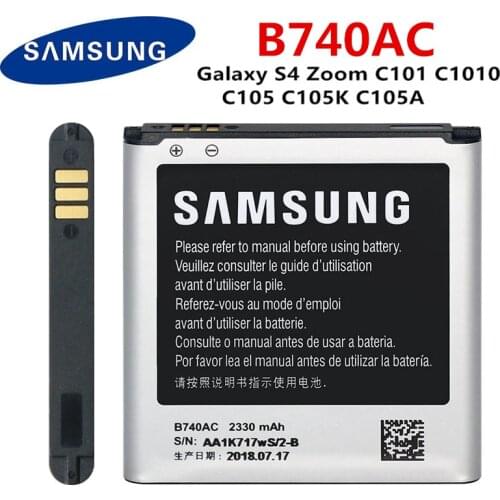 SAMSUNG Orginal B740AC Battery 2330mAh For Samsung Galaxy S4 Zoom C101 C1010 C105 C105K C105A C101L C101S