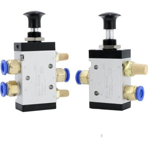 1Pc 5 Port 2 Position 1/4" BSP Hand Operated Air Valve Manual Pneumatic Controller 4R210-08