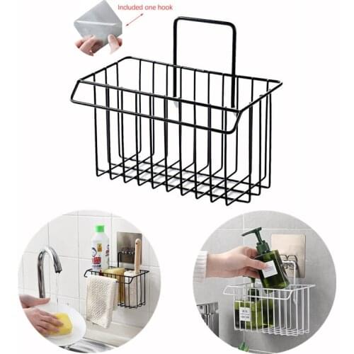 Hanging Draining Rack Storage Basket Kitchen Rag Dish Cloth Sponge Holder Storage Basket Bathroom Shampoo Towel Organizer