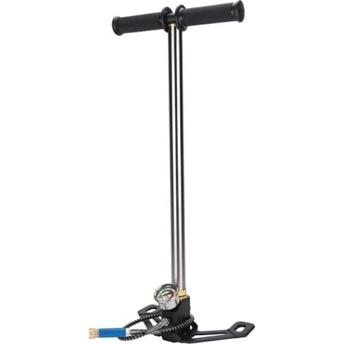 High Pressure Mini Hand Operated Foldable Air Pump Air PCP Paintball Pump Mini Compressor 40Mpa 6000PSI With Oil-water Separator