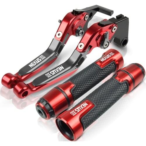 Brake Clutch Lever & Handlebar Grip End For GILERA PIAGGIO Nexus 300 Nexus300 E3 2008 2009 2010 2011 2012 Motorbike accessories