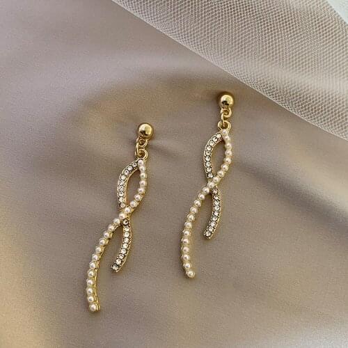 French Style Earrings Fashion Temperament Long Tassels Geometric Simple Earrings Female Romantic Gift Sell Like Hot Cakes