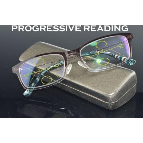 CLARA VIDA 2018 NEW SUPER LIGHT MEN WOMEN PROGRESSIVE MUTIFOCAL BIFOCAL FAR AND NEAR READING GLASSES +1 +1.5 +2 +2.5 +3 +3.5 +4
