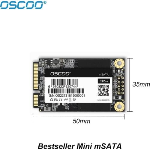 OSCOO 1TB mSATA SSD 64GB 128gb 256gb 500gb 512gb Internal Solid State Drive HD Disk for NoteBook/UltraBook/Laptops