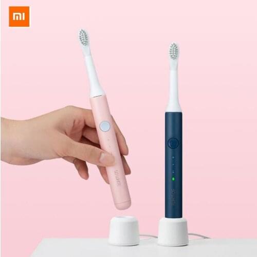 2colors Xiaomi SO WHITE Sonic Electric Toothbrush Deep Clean Teeth Small And Portable DuPont Bristle Inductive Charging