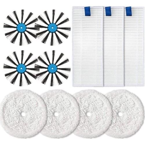 High-Efficiency Filters, Edge Cleaning Brushes, Mop Pads Replacement Parts Kit for Bissell SpinWave Robot 3115