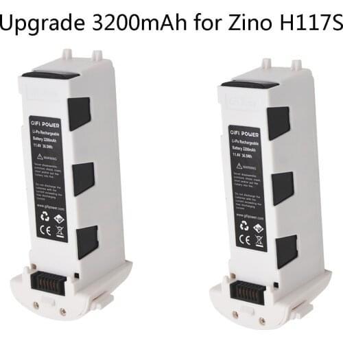 2PCS/lot 11.4V 3200mah For Hubsan ZINO Battery Drone Spare Parts Battery Accessories for ZINO000-38 H117S 4K Foldadle FPV Drone