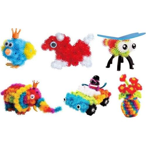 400Pieces DIY Creative Games Early Educational Sticky Balls Learning Toys 3D Concept Develop Intelligence for Boys and Girls