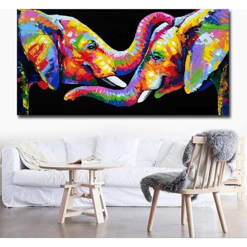 5d diamond painting diy handmade full square round diamond embroidery rhinestones abstract Elephants wall stickersZP-1402