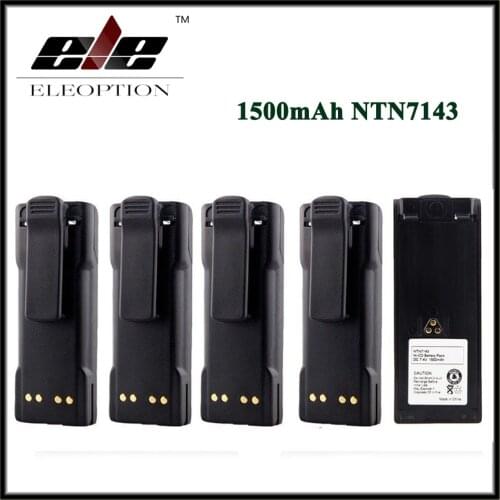 5 PCS Eleoption 7.4V 1500mAh Ni-CD Battery for Motorola NTN7143 NTN7143A NTN7143CR MTX9000 GP900