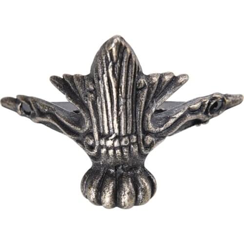 Antique Brass Vintage Bronze Jewelry Gift Box Wooden Case Decorative Feet Leg Metal Corner Protector High Quality 4pcs