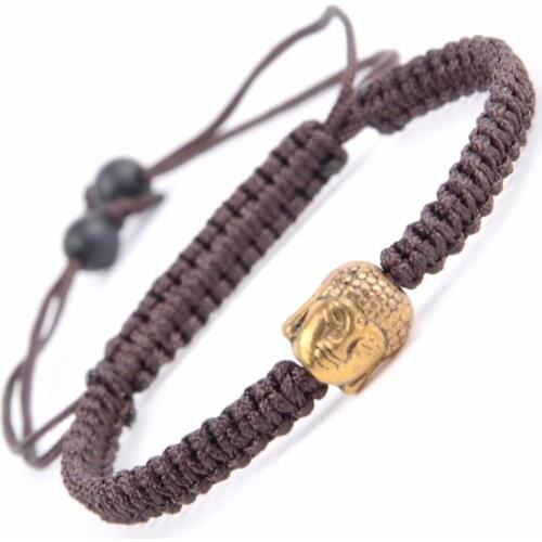 Owl Leopard Animal Charm Braiding Macrame Bracelet Boho Braided Rope Buddha Bracelets For Women Men Handmade Jewelry Dropship