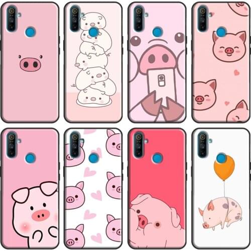 Cartoon Pig Piggy Cover For OPPO Realme C3 C11 C15 XT 5 6 7 X2 X7 Pro GT Case For OnePlus 8 Pro Nord 7T 8T Cover