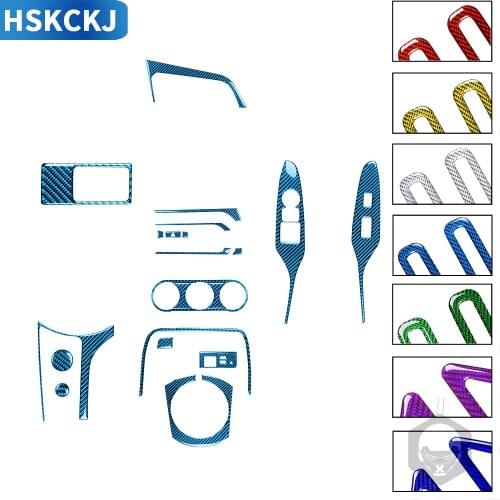 For Mazda MX-5 Miata Roadster 2016+ MX5 ND Carbon Fiber Interior Cover Stickers Center Dashboard Air Vent Lift Window Accessorie