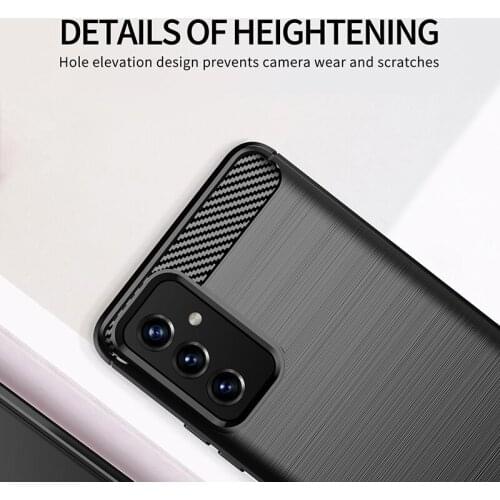 For Samsung Galaxy Quantum 2 Case Carbon Fiber Shockproof Soft Silicone Cover For Galaxy Quantum 2 Galaxy A52 A72 A42 M62 F62