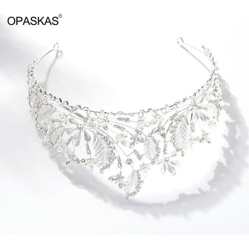 The Europe and The United States Beam Luxurious Baroque Rhinestone Bride Crown Tiara Bridal Wedding Hair Accessories VL