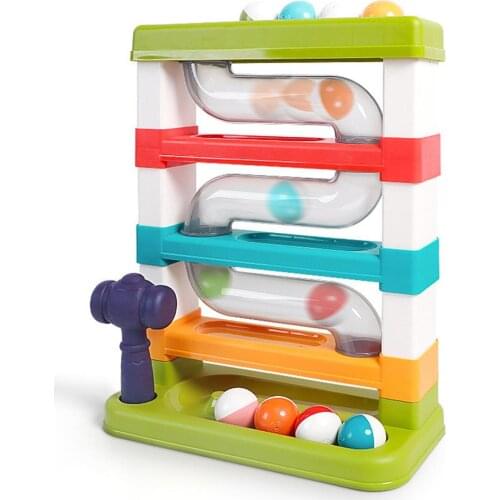 Ball Drop Toys with Toy Hammer Balls Tower fidget toys Early Educational Games Newborn Toys Board game For baby toys 0 12 months